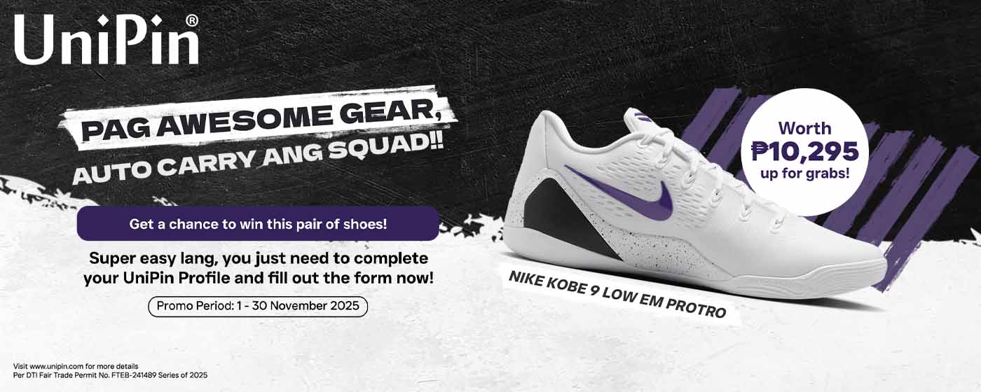Pag Awesome Gear, Auto Carry ang Squad - UniPin Shoes Giveaway (PH)